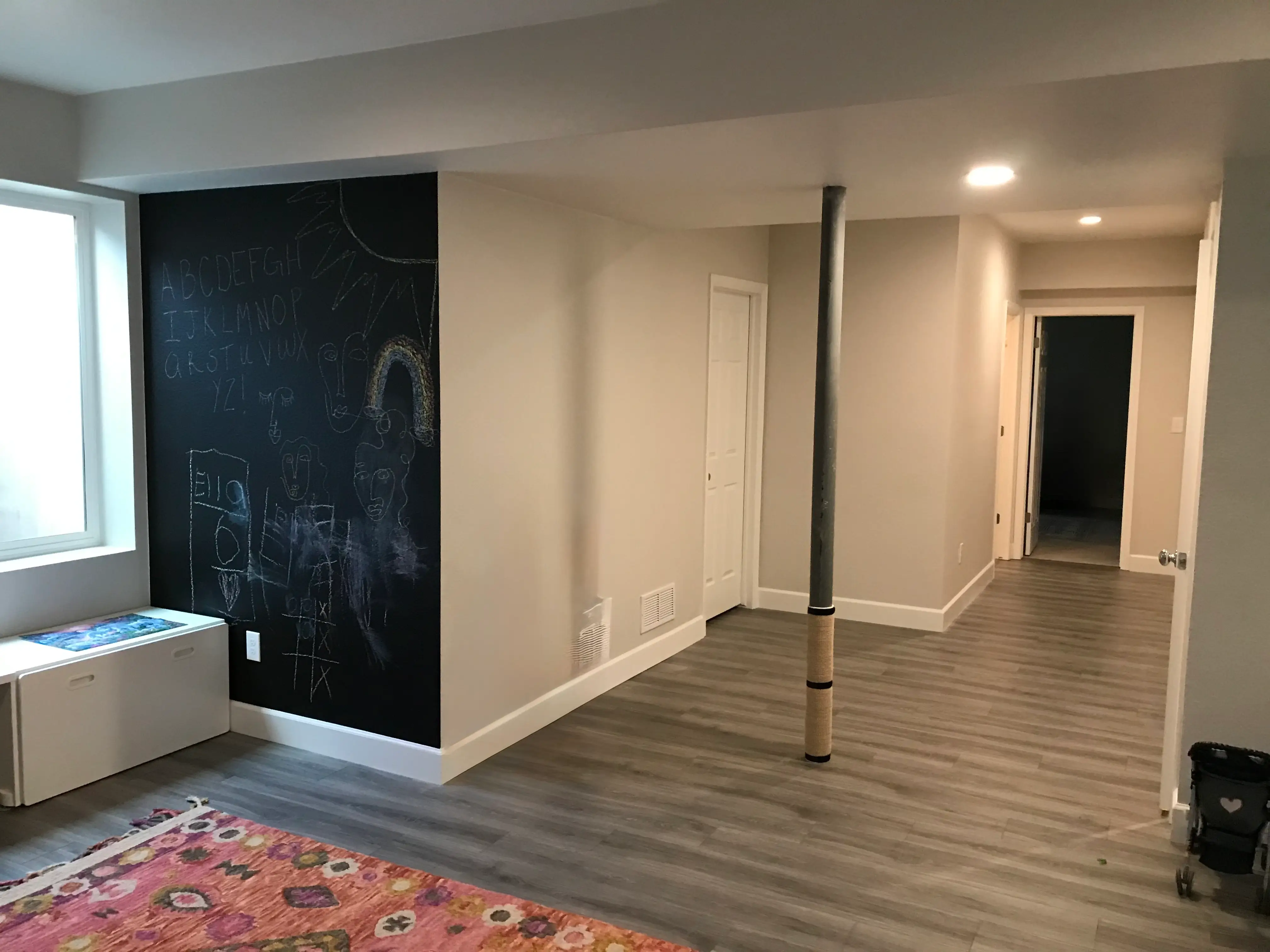 basement build in progress in a Lafayette CO home