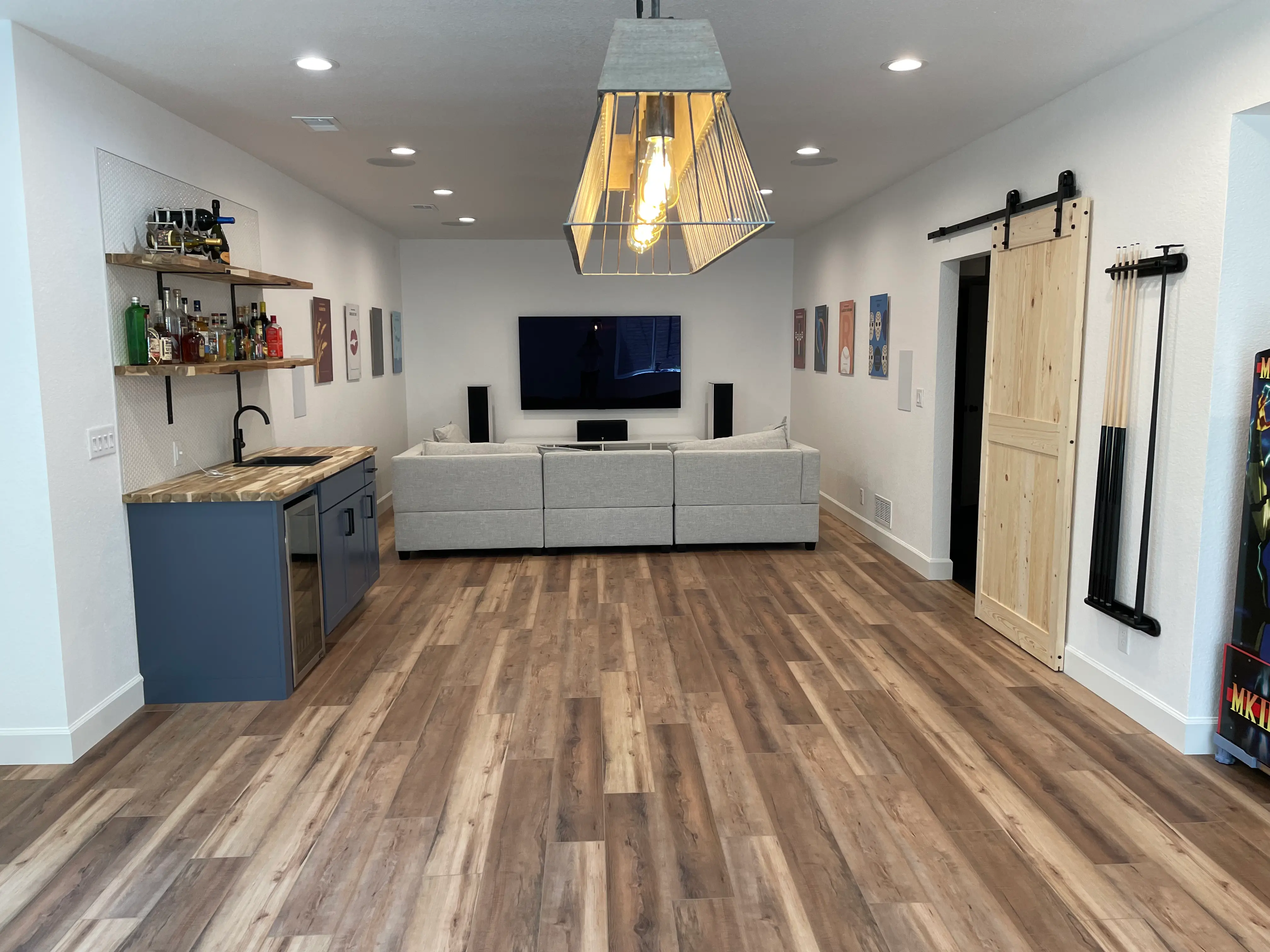 finished basement in Lafayette CO by Torres Sustainable Builders