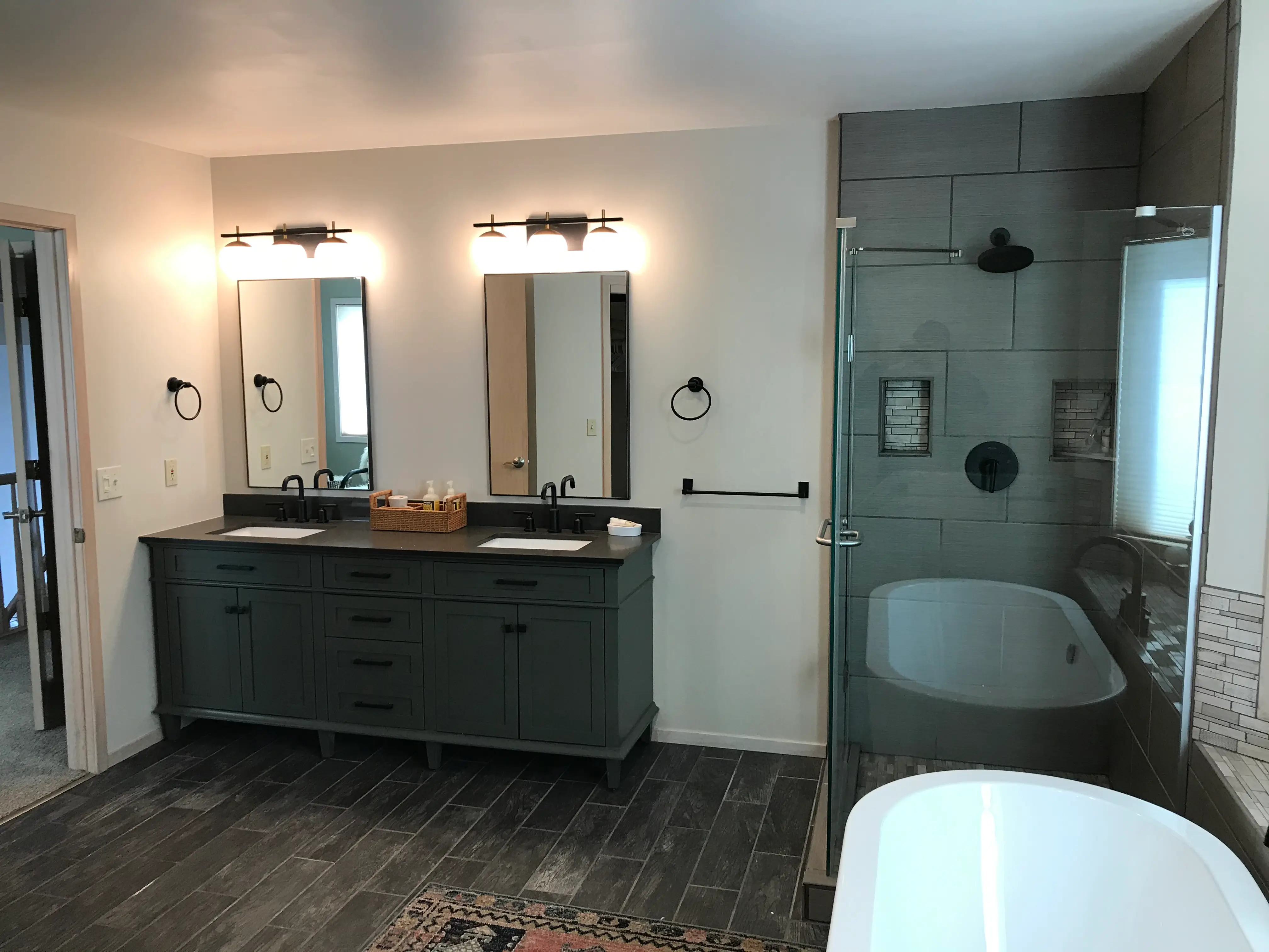 bathroom remodel Lafayette CO — finished bathroom by Torres Sustainable Builders