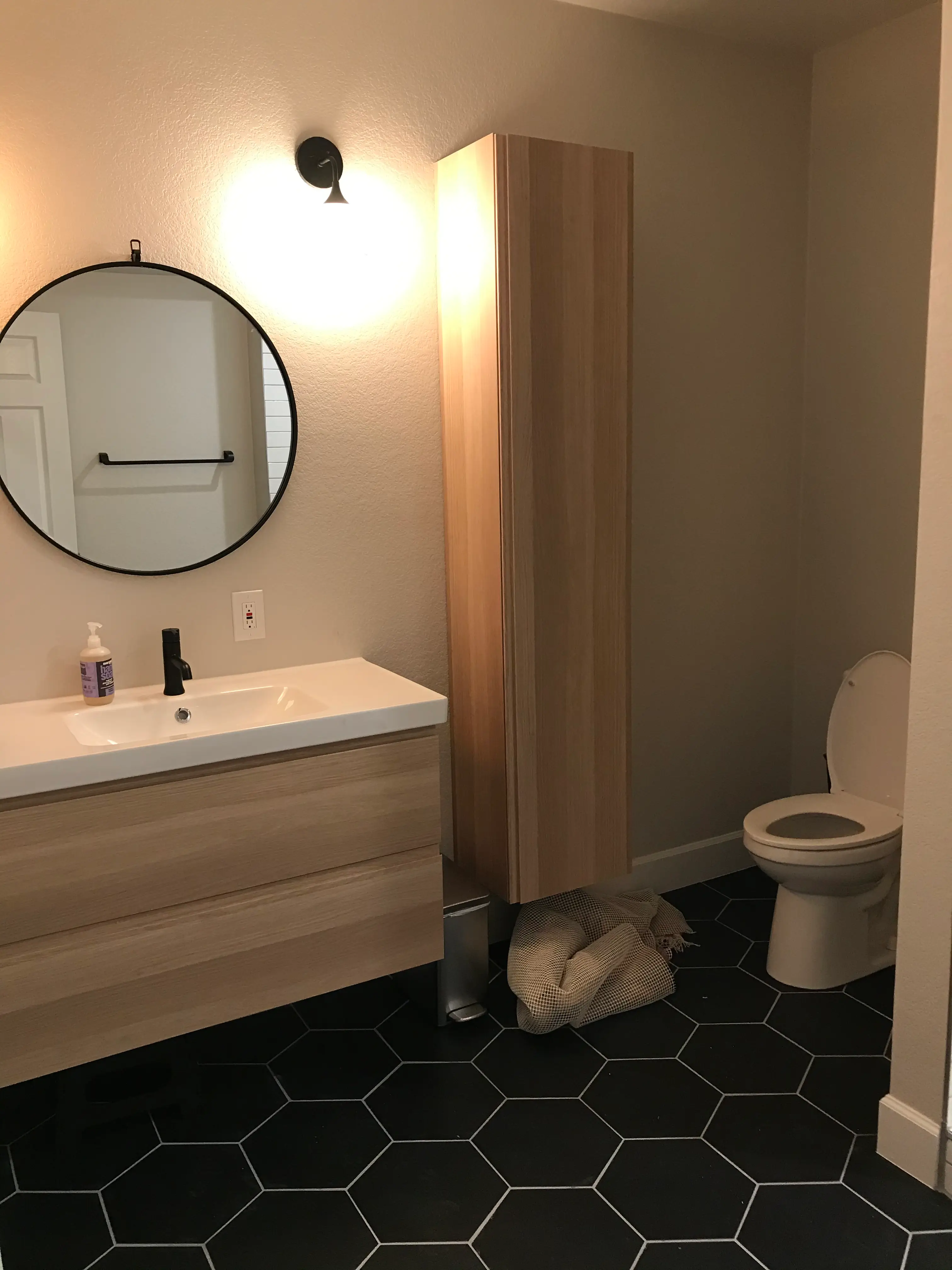 basement bathroom in a Lafayette CO home