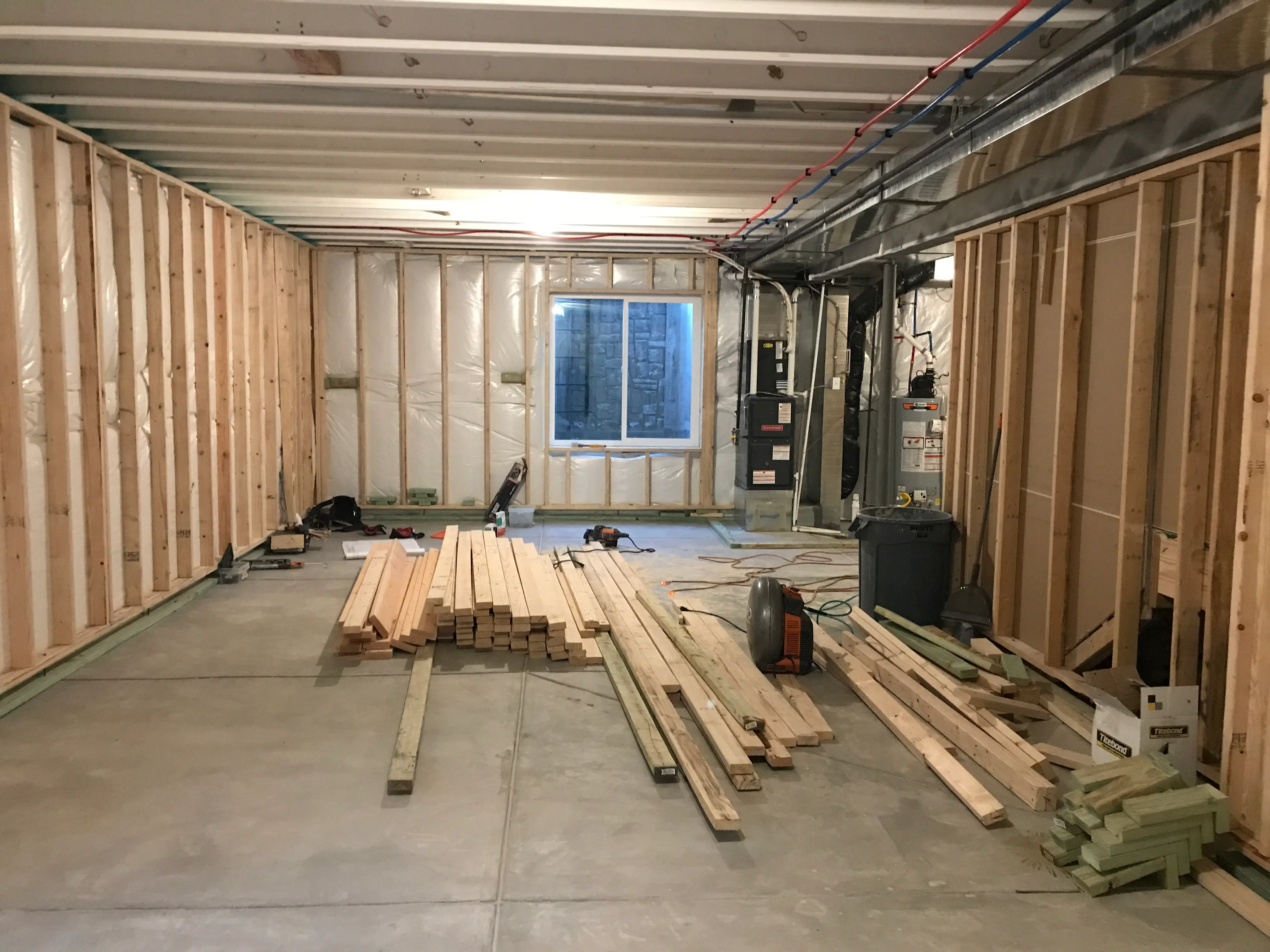 finished basement space in a Lafayette CO home
